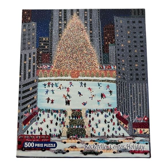 Briarpatch Puzzle Holiday Rockefeller Center - 500 Pcs. - Picture 1 of 7